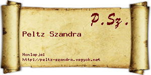 Peltz Szandra névjegykártya